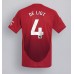 Maillot de foot Manchester United Matthijs de Ligt #4 Domicile vêtements 2024-25 Manches Courtes